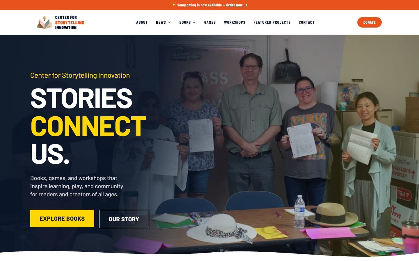 Center for Storytelling Innovation website