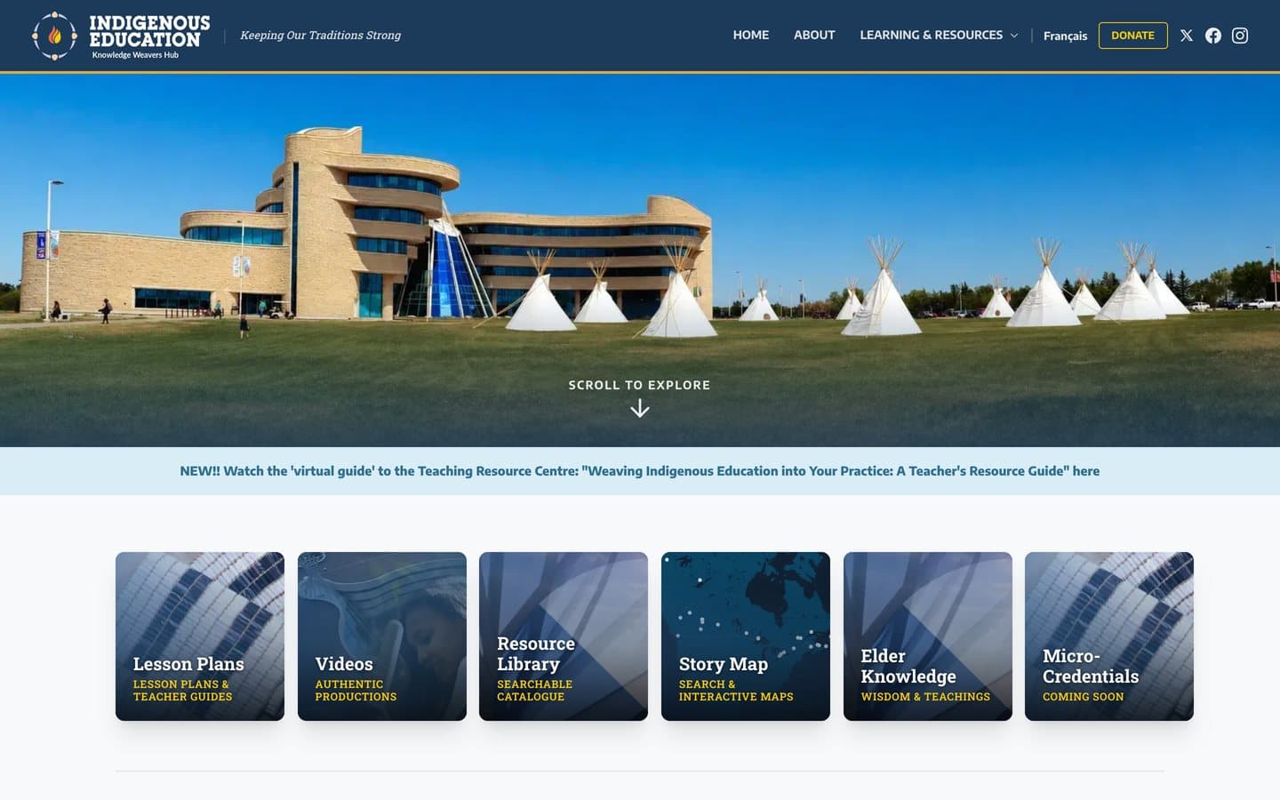 Knowledge Weavers Hub website